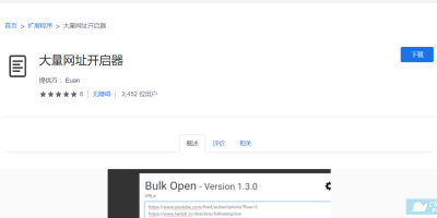 谷歌插件之Bulk URL Opener 谷歌插件之Bulk URL Opener