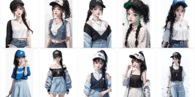 AI时装少女素材超美极品资源1200P AI时装少女素材超美极品资源1200P