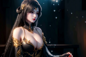 AI国漫完美世界魔女璀璨4K 14P