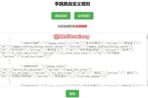 李跳跳自定义规则【实用工具】