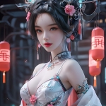 AI绘画彩幻机甲1080P竖屏 10P