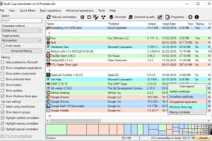 Windows卸载工具Bulk Crap Uninstaller