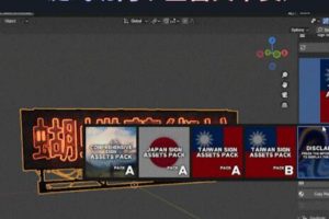 Geo Sign 1.0 赛博公告牌插件【blender素材】